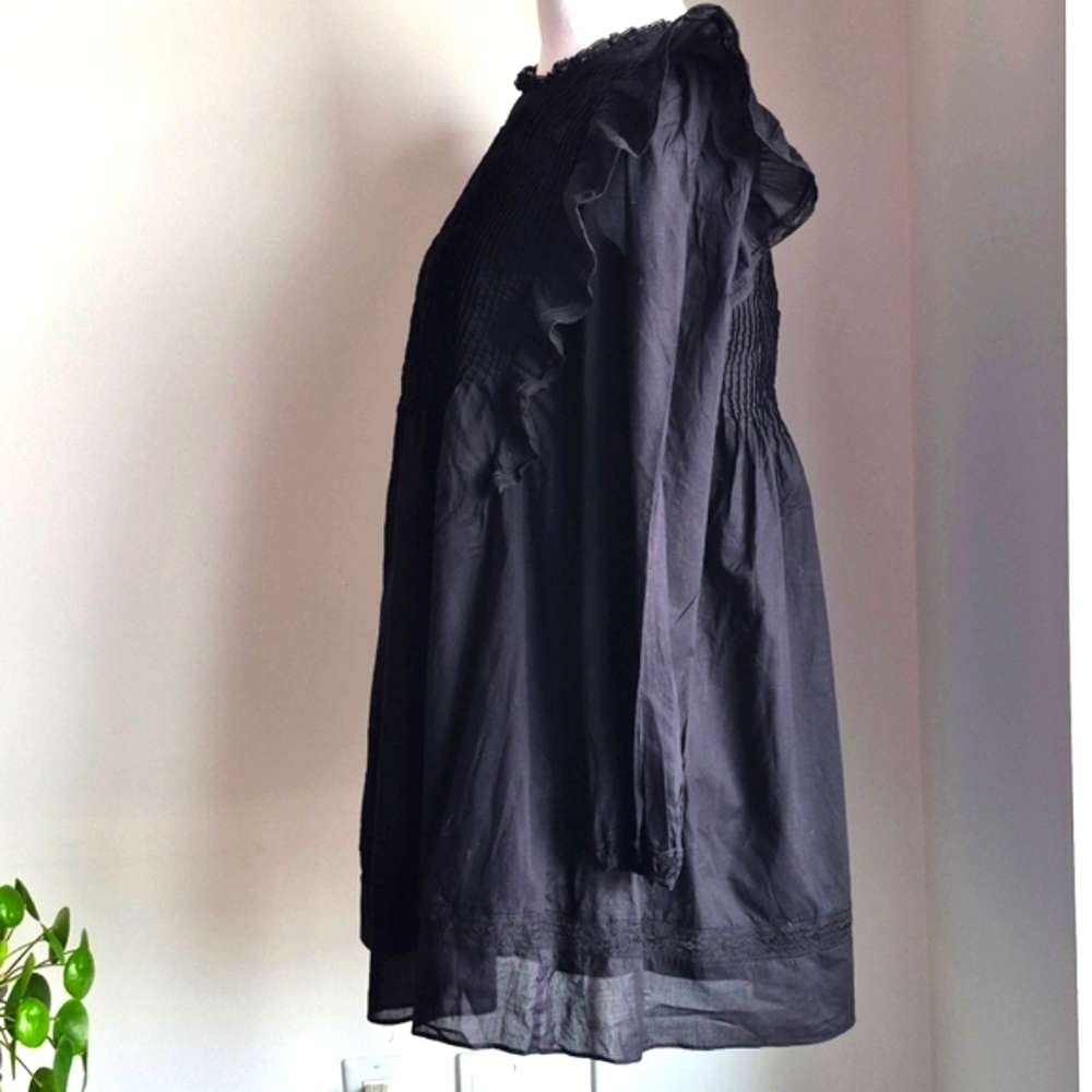 Aritzia Wilfred La Boheme Elia Black Minidress Size XS - Picture 4 of 12